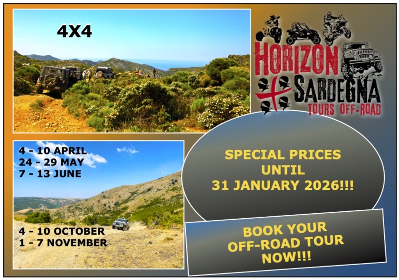 TOUR 4X4 - SARDINIA 2026
