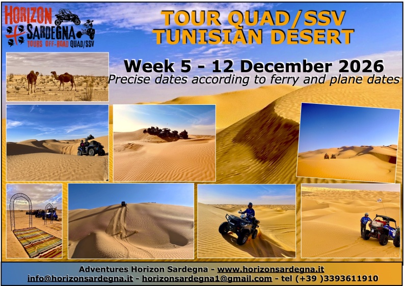 TOUR QUAD/SSV - TUNISIA 2026